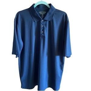 Pebble Beach Performance Men's Blue Polo Shirt size XL